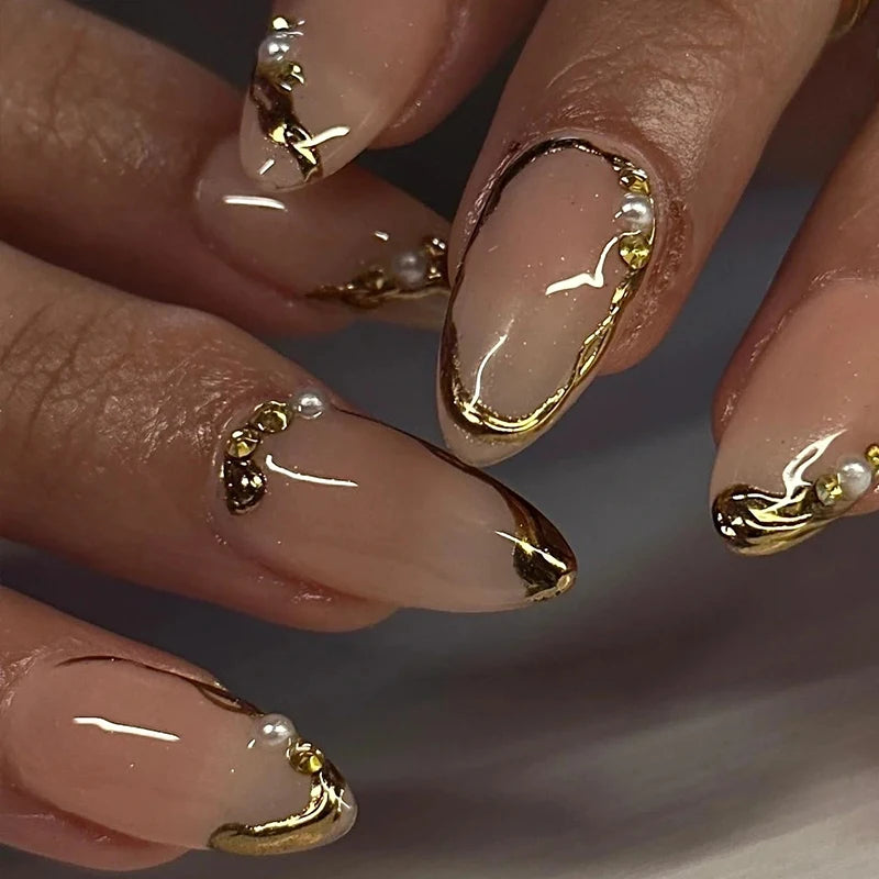 Caliente Pink Blossom Faux Ongles Floraux Élégants