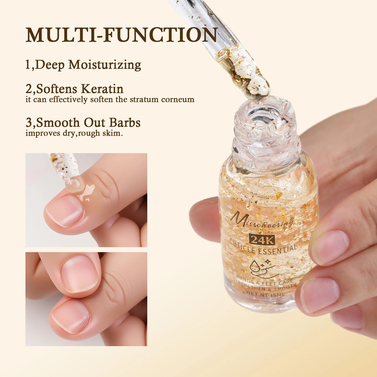 Caliente Gold Cuticle Oil – Huile Nourrissante Ongles