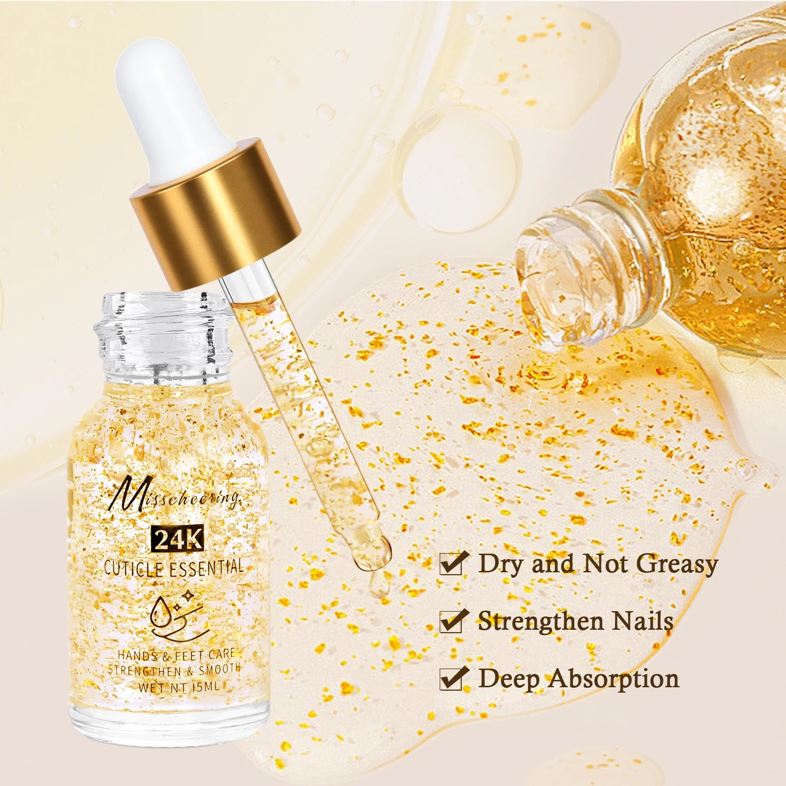 Caliente Gold Cuticle Oil – Huile Nourrissante Ongles