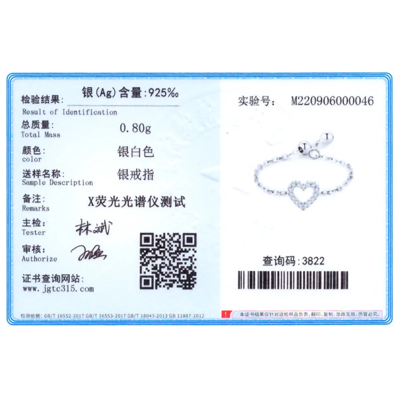 Bague en Argent Sterling 925 – Maillons Cœurs Romantiques